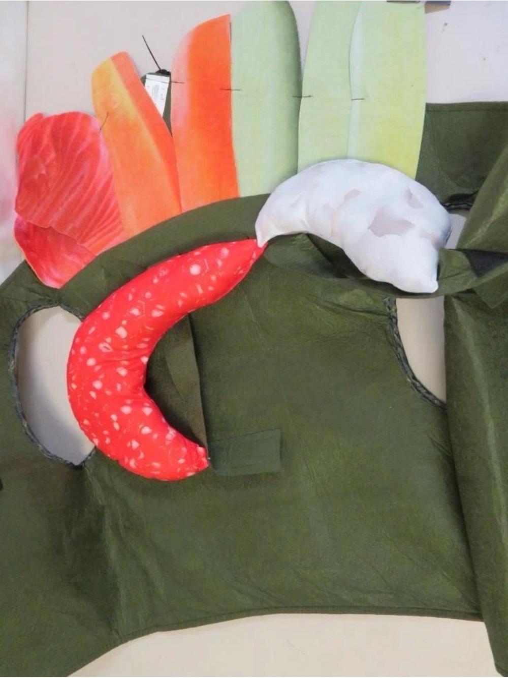 Adult Sushi Roll Halloween Costume Oversized Vest OSFM Hyde and Eek Boutique - Picture 3 of 4
